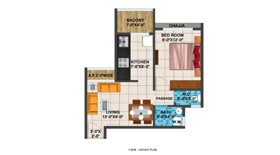 Arihant-Anaika-2-Floor-Plan-1-BHK